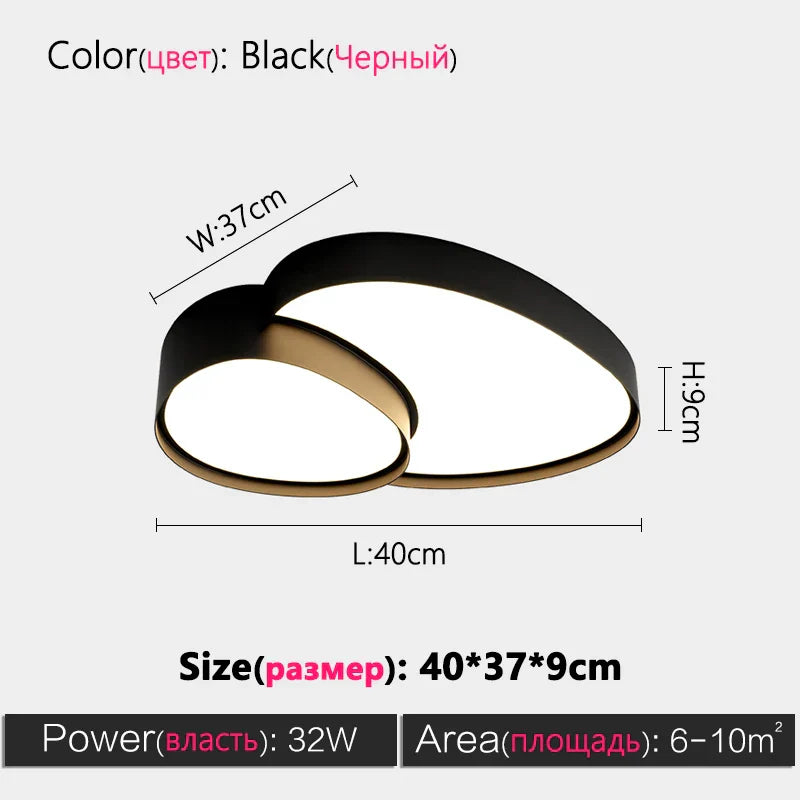 Modern LED Ceiling Lamp for Living Room Bedroom Dining Room