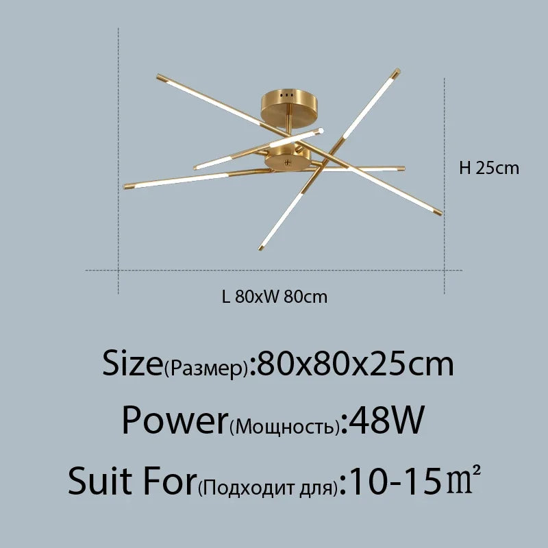 Linen Ceiling Chandelier: Black Gold Pendant Lamp for Home, Office, or Restaurant