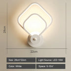 Nordic Acrylic LED Wall Sconce for Bedroom Restaurant Hallway