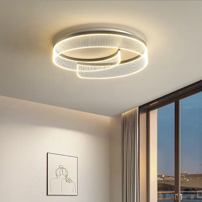 Round Led Ceiling Light: Stylish Acrylic Bedroom Lamp for Modern Lighting Solutions