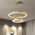 Nordic Crystal LED Ceiling Chandelier for Dining Room Kitchen Living Room