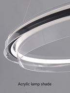 Nordic Minimalism Ring LED Chandelier Acrylic Circle Pendant Light Fixture