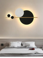 Nordic Black-White Warm Light Bedroom Wall Lamp