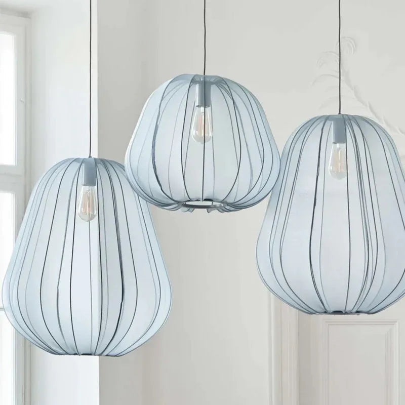 Silk Lantern Pendant Lamp for Living Room, Bedroom, and Restaurant