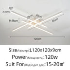Modern Minimalist LED Ceiling Strip Lights for Living Room, Kitchen, Bedroom