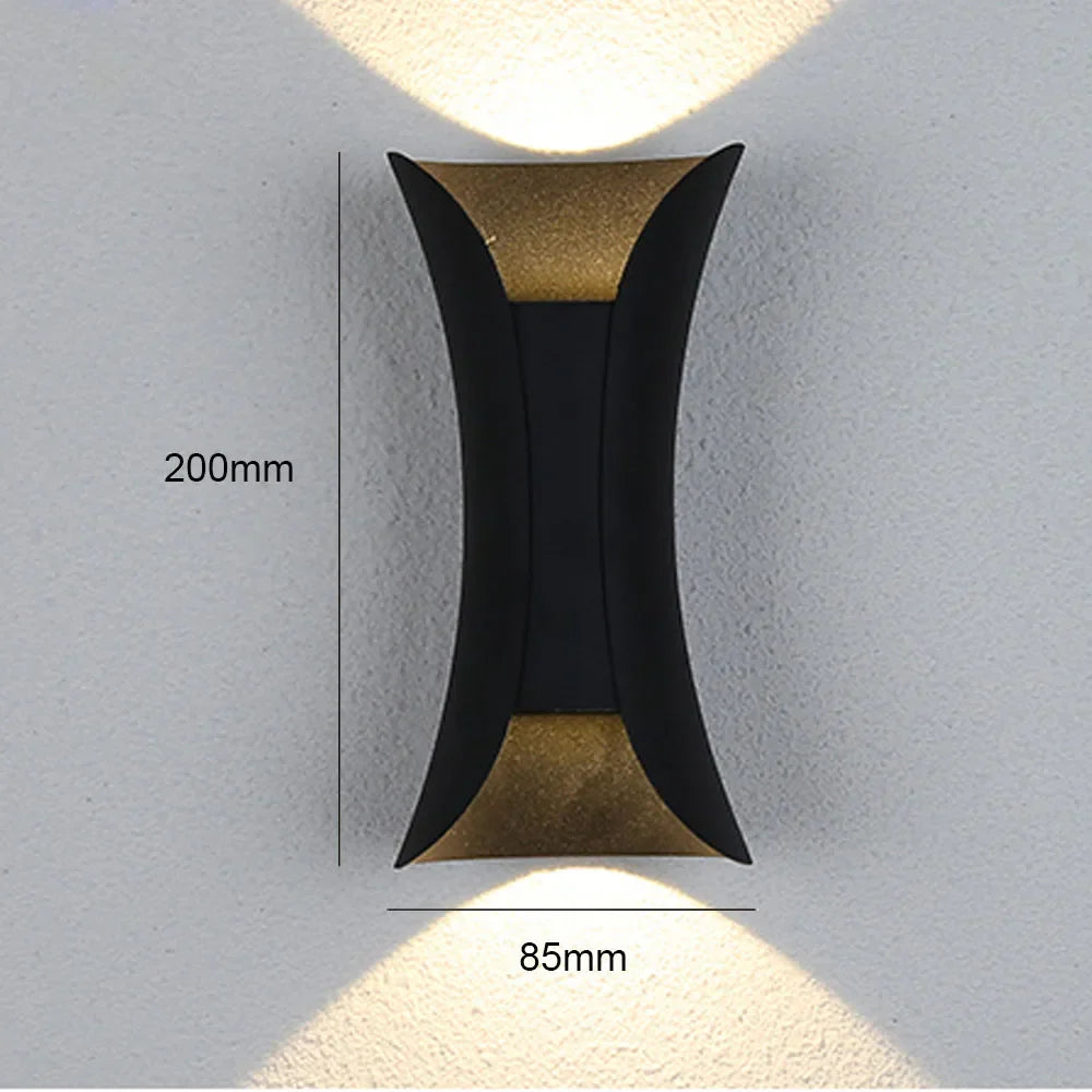 Modern Nordic Aluminum LED Wall Lamp for Living Room Bedroom Bedside Sconce