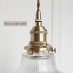 Brass Glass Retro Chandelier Art Deco LED Dining Room Light