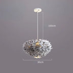 Nordic Feather Pendant Light LED Lamp for Living Room, Bedroom, Dining, Children's