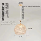 Crystal Gold Ceiling Chandelier | Modern LED Luxury Lighting for Hall
