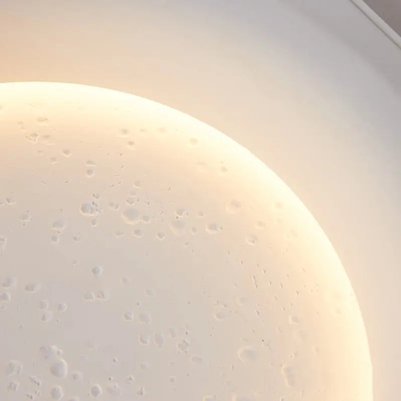 Moon Gypsum Wall Lamp: Creative Bedroom & Living Room Decor_LED Art Painting