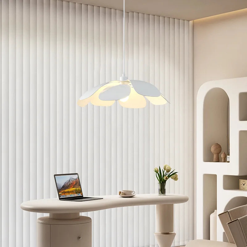 Wind Petal Chandelier: Unique Wabi Sabi LED Pendant Light for Dining Room and Bedroom