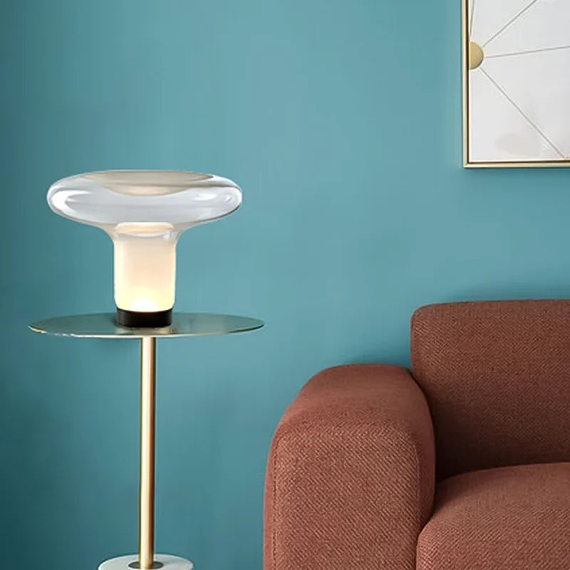 Glass LED Table Lamp: Stylish Lighting for Living Room, Bedroom & Study