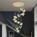 Butterfly LED Chandelier: Modern Hanging Light for Home, Bedroom, Coffee Store & More