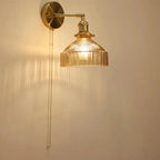 Glass Shade LED Wall Lamp for Luxury Living Room Decor