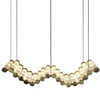 Golden Chandelier LED Dimming Light for Modern Living Room & Bedroom