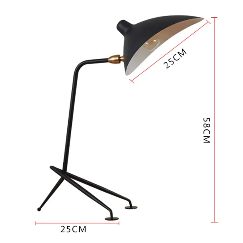 Black Aluminum Nordic LED Floor Lamp for Living Room, Bedroom - Standing Tall E27 Light