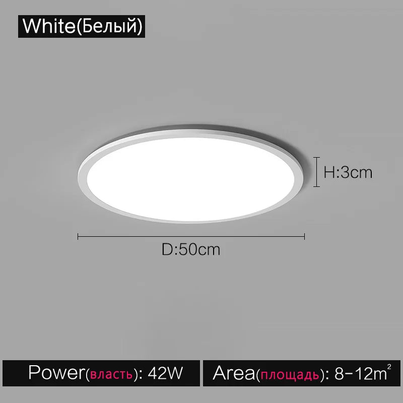 Modern Round LED Ceiling Lamp for Living Room, Bedroom, Dining Room, Balcony, and Corridor
