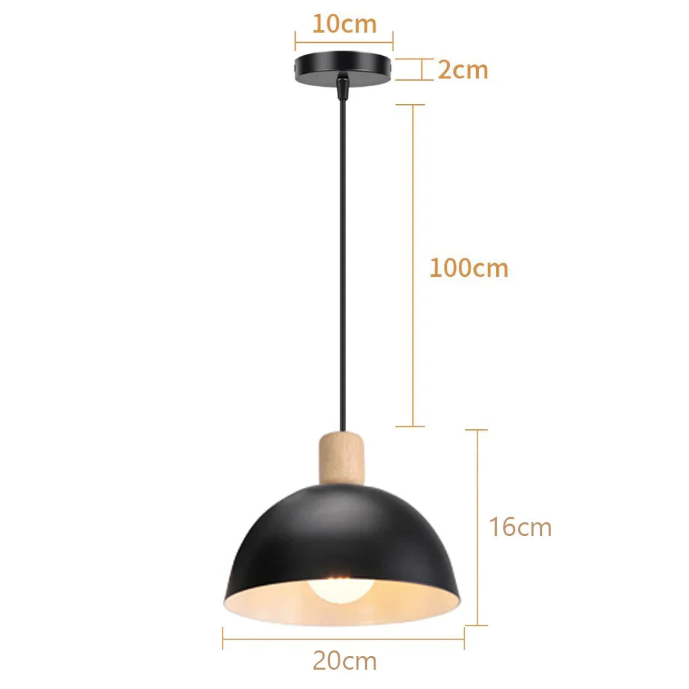Nordic Pendant Lights: Minimalist E27 Lamps for Kitchen, Dining, Bedroom