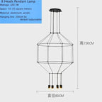 Modern Iron Art DIY Pendant Lamp with 5W G9 LED Bulb - Afralia™