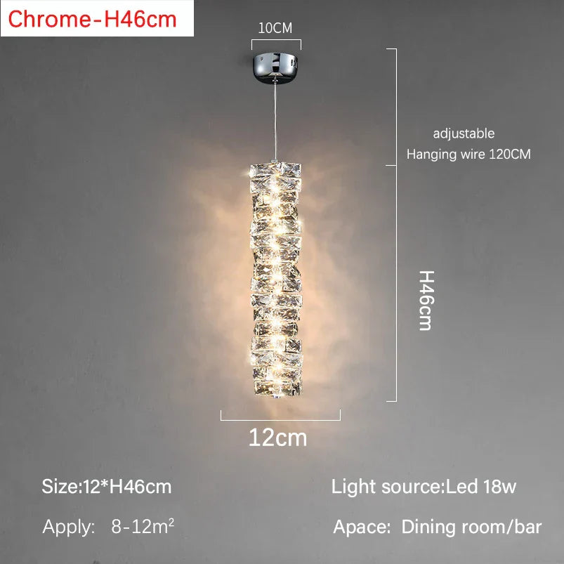 Modern Crystal LED Ceiling Chandelier for Luxury Living Room Décor