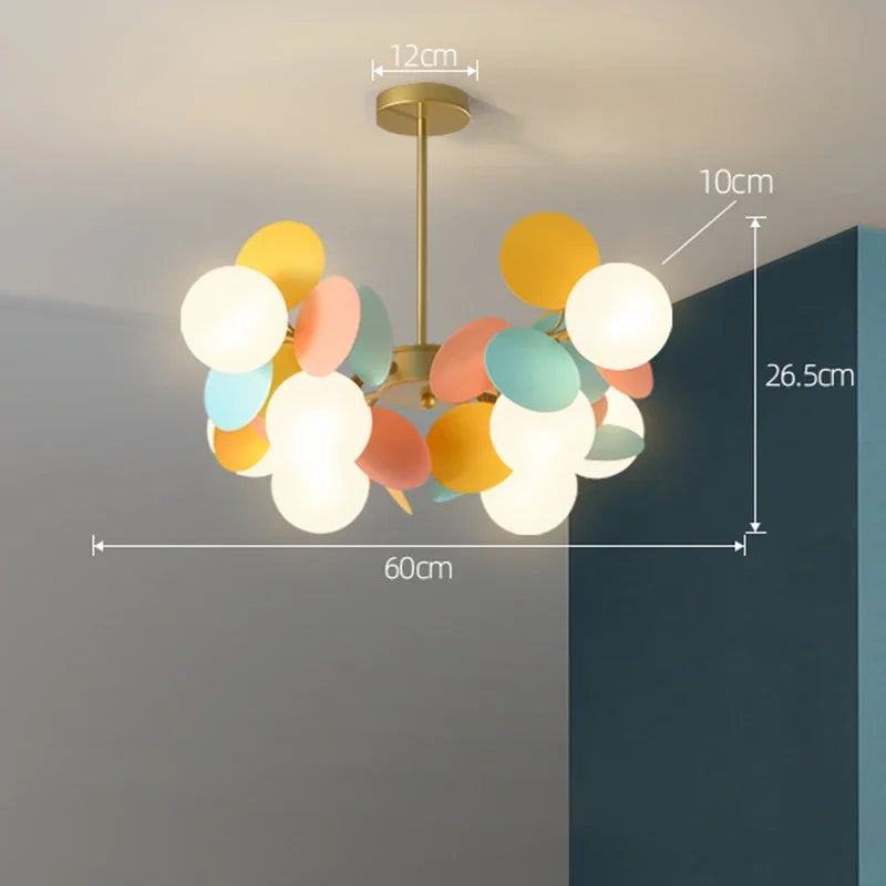 Branch Chandelier: Modern Colorful LED Ceiling Light for Bedroom and Living Room