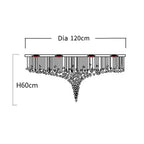 Stone Crystal LED Chandelier: Modern Large Luxury Lighting Fixture for Home Staircase, Living Room, Hallway