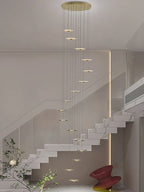 LED Chandelier for Revolving Staircase | Loft Villa Ceiling Hanging Lamp