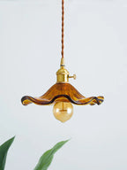 Lotus Leaf Pendant Lights: Modern Nordic Glass Pendant Lamp for Bedroom, Dining Room, Kitchen