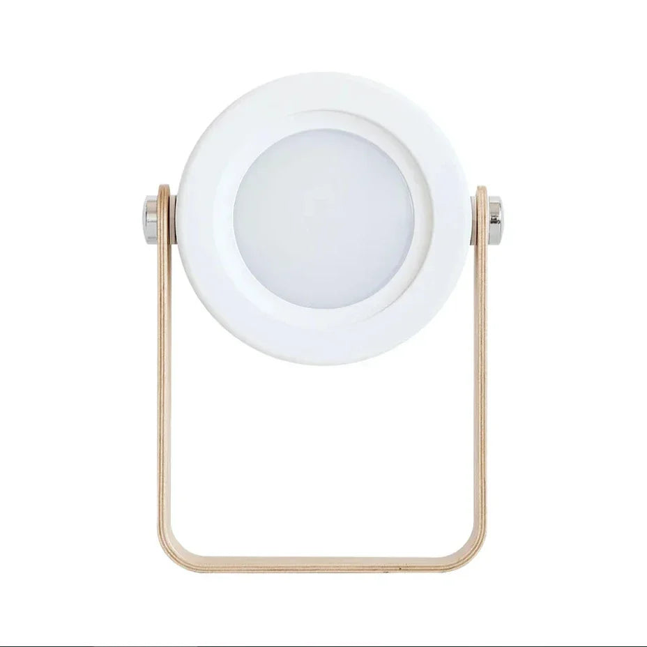 Wood Handle Foldable Night Light LED Table Lamp - USB Rechargeable
