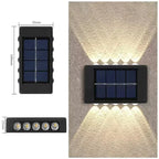 Solar Wall Lamp: Outdoor Waterproof Up/Down Lighting for Garden, Street, Landscape, Balcony