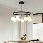 Magic Bean Pendant Chandelier White Glass Ball LED Lighting