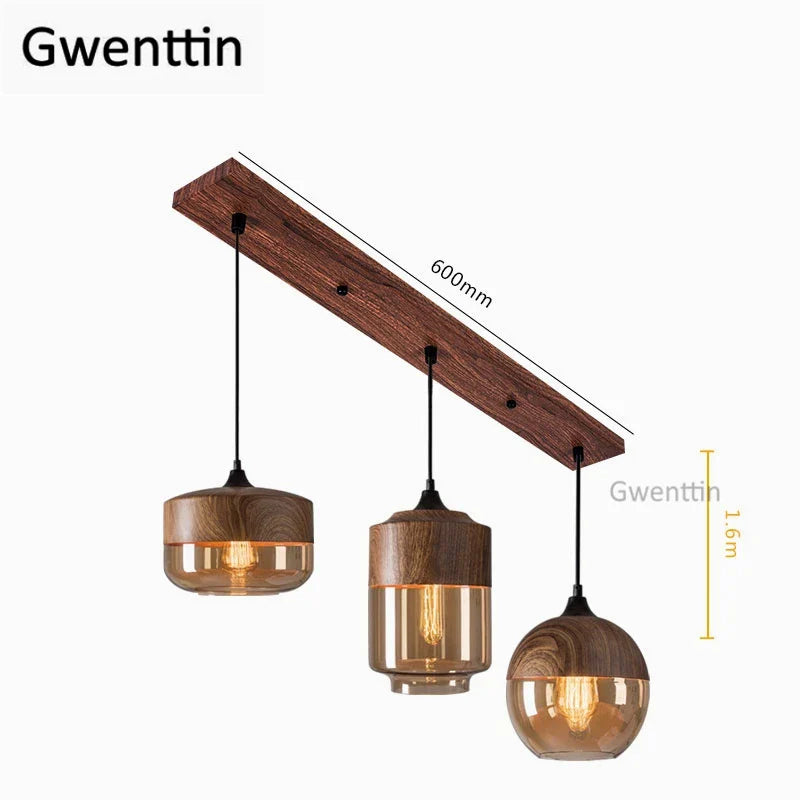 Vintage Industrial Glass Pendant Lights Kitchen Lighting