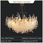 Gold Tree Branch Chandelier: Elegant European Style Pendant Light for Home Decor