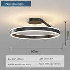 Modern Ring LED Ceiling Light for Bedroom and Living Room