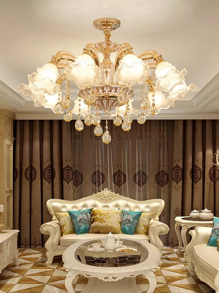 Crystal Luxury Ceiling Chandelier for Living Room, Hotel, Villa Lobby - Nordic Modern Lighting