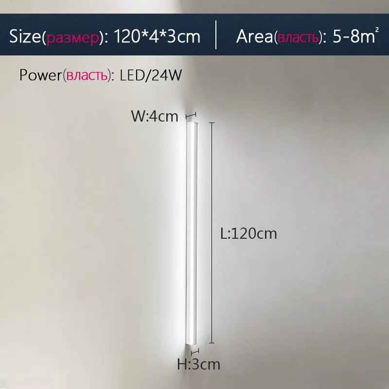 Outdoor Wall Lamp Waterproof LED Strip Light for Yard Fence Balcony Gate