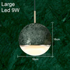 Modern Minimalist Marble Round Chandelier Pendant Lighting