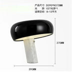 Mushroom LED Table Lamp - Orange Night Light for Kid's Bedroom and Study Desk