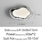 Modern White Round Ceiling Lighting with Remote Control Chandelier