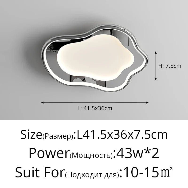 Modern White Round Ceiling Lighting with Remote Control Chandelier