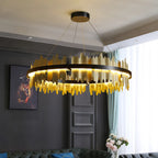 Modern Round LED Chandelier for Home Luxury Decor Lighting