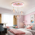 Cartoon Princess Chandelier: Modern Kids Room Decor