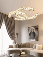 Modern LED Crystal Chandelier for Living Room, Restaurant - Creative Pendant Light