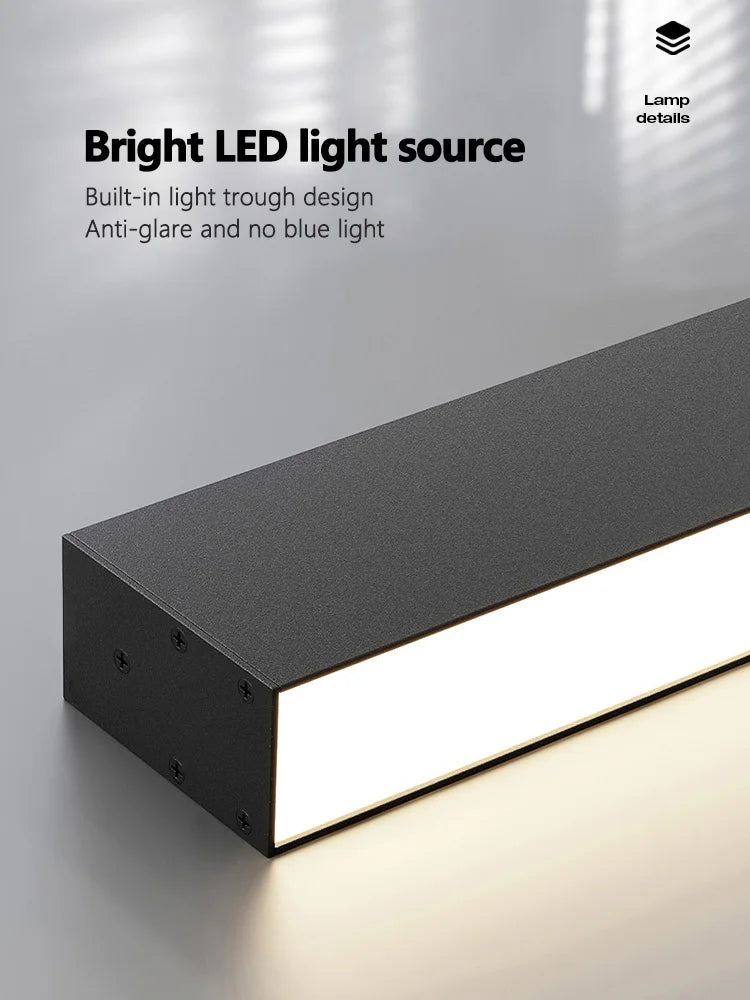 Long Strip LED Ceiling Lights for Balcony, Bedroom, Kitchen, Living Room Decor