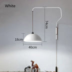 Nordic Long Arm Pendant Light for Kitchen Island, Bedroom, and Indoor Wall - Afralia™