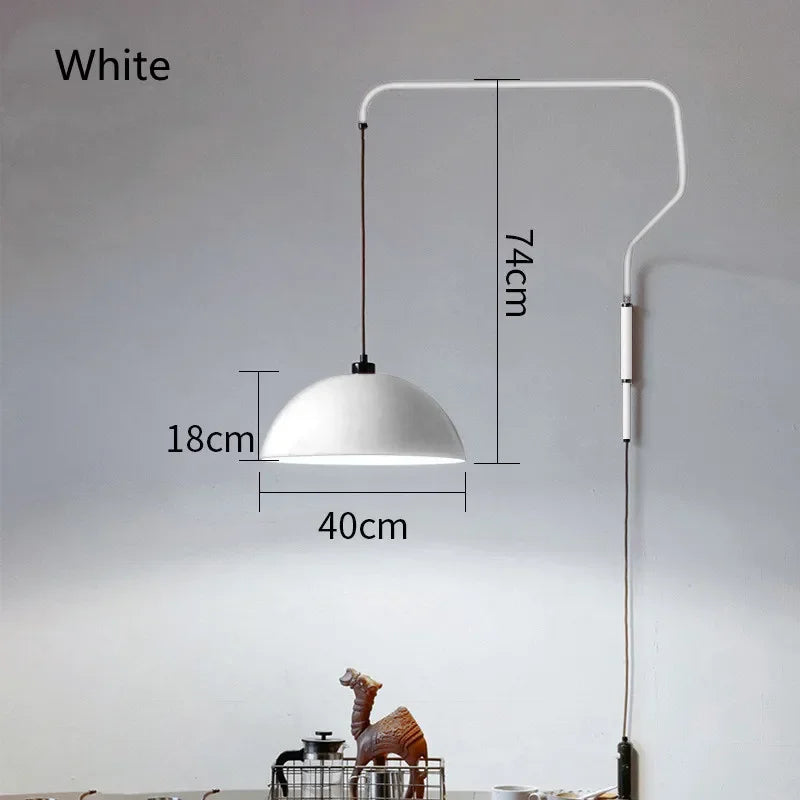 Nordic Long Arm Pendant Light for Kitchen Island, Bedroom, and Indoor Wall - Afralia™