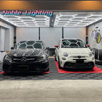 Honeycomb LED Car Detailing Ceiling Light - Customized Hexagon Design for Showroom