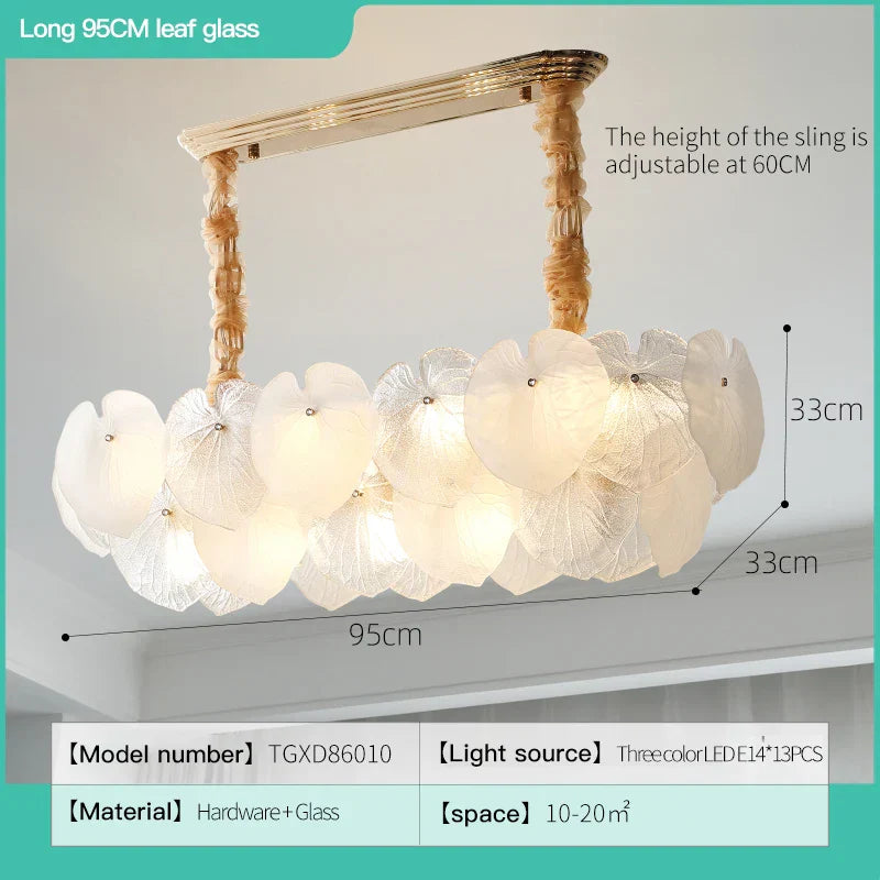 French Cream Crystal Chandelier for Luxury Living Room, Net Red Feather Design