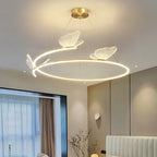 Butterfly Design Ceiling Chandelier: Modern Minimalist Pendant Lamp for Home Decor