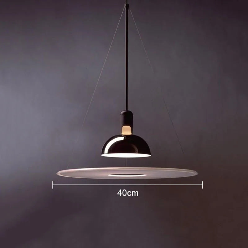 Flying Saucer Chandelier: Luxury LED Indoor Pendant Lighting for Restaurant, Bar, Bedroom.
